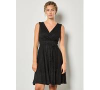 Apricot Apricot Black Lace V-Neck Fit & Flare Belted Dress Black EU 40 (UK 12)