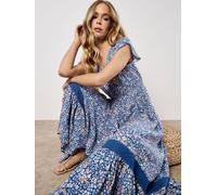 Apricot Apricot Blue Ditsy Cluster Crochet Maxi Dress Blue EU 36 (UK 8)