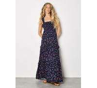 Apricot Apricot Blue Ditsy Floral Smocked Maxi Dress Blue EU 42 (UK 14)