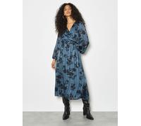 Apricot Apricot Blue Floral Print Midaxi Dress Blue EU 40 (UK 12)