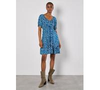 Apricot Apricot Blue Sarasa Mallow Flower Bardot Dress Blue EU 36 (UK 8)