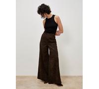 Apricot Apricot Brown Zoe Wide Leg Leopard Jeans
