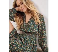 Apricot Apricot Green Mini Metallic Thread Shirred Dress Green EU 42 (UK 14)