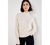 Apricot Apricot Natural High Neck Cable Batwing Jumper