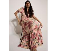 Apricot Apricot Pink Chloe Floral Wrap Maxi Dress Pink EU 40 (UK 12)