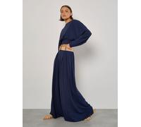 Apricot Apricot Pleated Palazzo Trousers With Belt bleu FR 46 (EU 44)