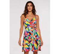 Apricot Apricot Red Multi Colourblock Leaf Cami Dress Red Multi 10