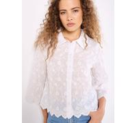 Apricot Apricot White Applique Flowers Cropped Shirt White EU 36 (UK 8)
