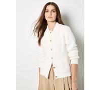 Apricot Apricot White Hammered Buttons Cardigan