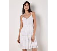 Apricot Apricot White Smocked Bow Back Dress White EU 44 (UK 16)