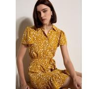 Apricot Apricot Yellow Scattered Squares Shirt Mini Dress Yellow EU 36 (UK 8)