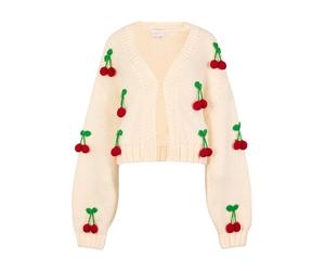Apricot Cardigan crème / vert / rouge, Taille L