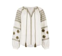 Apricot Chemisier 'Aztec Embroidered' olive / blanc, Taille L