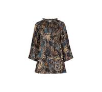 Apricot Chemisier beige / marron / pétrole / noir, Taille XS