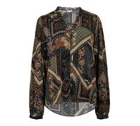 Apricot Chemisier bleu marine / marron / kaki / noir, Taille XL