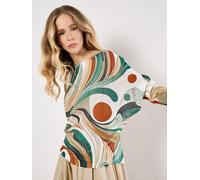 Apricot Chemisier mélange de couleurs / blanc, Taille S-M