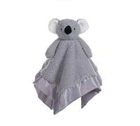 Apricot Lamb bébé Couverture Peluche Confort pour Bébés Nouveau-nés Satin Koala Gris