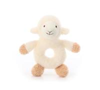 Apricot Lamb bébé rattles Toys Hochet Peluche Confort pour Bébés Nouveau-nés Agneau 12cm
