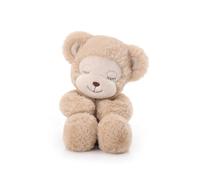 Apricot Lamb Benjamin Ours endormi en peluche pour enfants, doudou mignon pour bébé fille et garçon, marron 20 cm