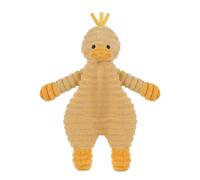 Apricot Lamb Couverture de sécurité douce en velours côtelé jaune canard pour bébé garçon et fille 26 cm