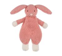 Apricot Lamb Couverture douillette en forme de lapin rose - Couverture de sécurité douce pour bébé - Doudou en peluche pour bébé garçon et fille - 26 cm - Pour nourrisson et tout-petits