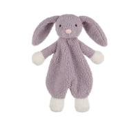 Apricot Lamb Couverture douillette en forme de lapin violet - Couverture de sécurité douce pour bébé - Doudou en peluche pour bébé garçon et fille - 26 cm - Pour nourrisson et tout-petits