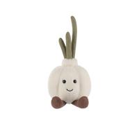 Apricot Lamb Délicieuse peluche à l'ail pour enfants, doudou mignon doux pour bébé fille et garçon, moelleux légumes ail blanc 18 cm