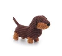 Apricot Lamb Henry Chien teckel en peluche pour enfants - Peluche douce et mignonne pour bébé fille et garçon - Peluche moelleuse Henry - Marron - 27 cm