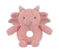 Apricot Lamb Hochet dragon en peluche douce pour garçons et filles, jouet en peluche pour nouveau-né, 0-3 mois, 0-6 mois et plus, 17 cm