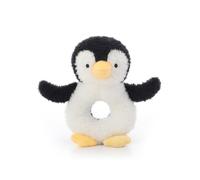 Apricot Lamb Jouet Doux de hochet de Manchot, Animal farci en Peluche pour Shaker Doux Nouveau-né de poignée de Main Plus de 0 Mois (Manchot, 15cm)