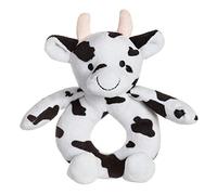 Apricot Lamb Jouet Doux de hochet de Vache de chéri, Animal farci en Peluche pour Shaker Doux Nouveau-né de poignée de Main Plus de 0 Mois (Vache, 15cm)