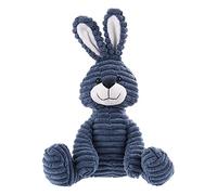 Apricot Lamb Jouets en Peluche en Velours côtelé Lapin Bunny en Peluche Doux câlin Parfait pour Enfant （Lapin en Velours côtelé，Bleu Marin，23cm）