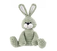 Apricot Lamb Jouets en Peluche en Velours côtelé Lapin Bunny en Peluche Doux câlin Parfait pour Enfant （Lapin en Velours côtelé，Vert，23cm）