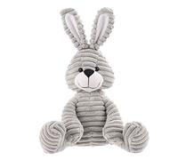 Apricot Lamb Jouets en Peluche en Velours côtelé Lapin Bunny en Peluche Doux câlin Parfait pour Enfant （Lapin en Velours côtelé，Gris，23cm）