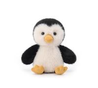 Apricot Lamb Paul Pingouin - Peluche douce et mignonne pour enfant - Pour bébé fille et garçon - Noir - 14 cm