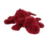 Apricot Lamb Peluche dragon couché 38 cm doux et lavable, cadeau pour enfants, filles, garçons (couleur écarlate)