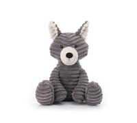 Apricot Lamb Peluche loup en velours côtelé Gris 21 cm