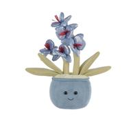 Apricot Lamb Plante Phalaenopsis Orchidée Fleur Jouets en peluche pour enfants Doudou mignon pour bébé fille et garçon Moelleux Phalaenopsis Orchidée Bleu 28 cm