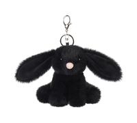 Apricot Lamb Porte - clés noire vid bunny - Good Luck Charm, cadeaux pour petite amie ou petit ami, porte-clés de voiture, cadeau pour licence de conduite, femmes, filles, enfants, Noir, 12