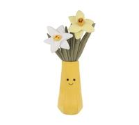 Apricot Lamb Vase Narcisse Fleur Plante Jouet Peluche Enfant Jaune 36 cm