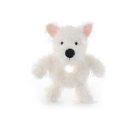 Apricot Lamb West Highland Hochet en peluche douce pour garçons et filles, jouet pour nouveau-né, 0-3 mois, 0-7 mois et plus, 18 cm