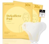 APRICOT Lot de 2 coussinets décolletés anti-rides en silicone médical avec vitamine C - Réutilisables jusqu'à 60 fois, testés dermatologiquement, végétaliens et sans cruauté envers les animaux