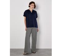 Apricot Pantalon bleu nuit / blanc, Taille 34