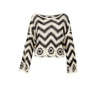 Apricot Pull-over noir / blanc cassé, Taille S-M