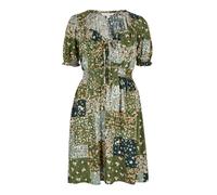 Apricot Robe beige / vert / vert foncé / orange clair, Taille 34