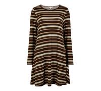 Apricot Robe brun foncé / gris chiné / rouge, Taille 42