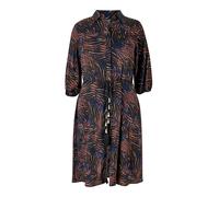 Apricot Robe-chemise bleu foncé / mélange de couleurs, Taille 48