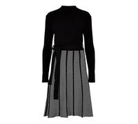 Apricot Robe 'Chevron' noir / blanc, Taille 40