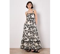 Apricot Robe crème / noir, Taille 34