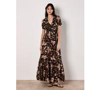 Apricot Robe crème / noisette / orange clair / noir, Taille 36